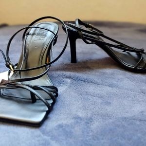 ZARA Strappy Black Heeled Sandal